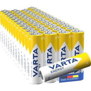 Varta 4106229395 Batterijen Energie Mignon AA Dienblad 50 stuks - Batterijen (AA, 1200 mAh), Batterijen