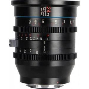 Sirui Jupiter 24mm T2 volformaat Marco Cine Lens (EF vatting) (Canon EF, Volledig formaat), Objectief, Zwart