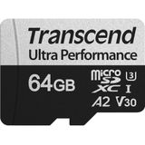 Transcend - SD microSD-kaart - 64 GB - Zwart - U3 - UHS-I
