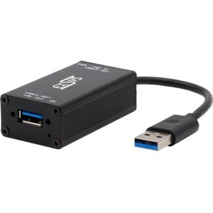 Exsys USB 3.2 Gen 1 Managing Adapter (USB-A, 1 portie), Docking station + USB-hub, Zwart