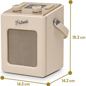 Roberts Revival Mini 2 DAB+ Radio (DAB+, DAB, FM, Bluetooth), Radio, Beige