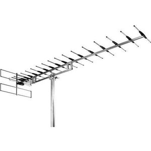 WISI EB 677 LTE UHF-antenne (Yagi antenne, 15.50 dB, DVB-T / -T2), SAT Spiegels + SAT Antennes, Zilver