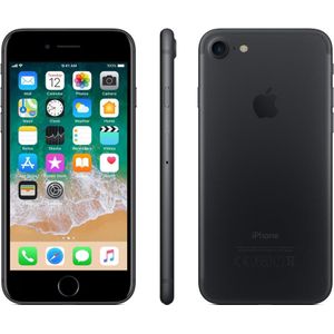 Apple iPhone 7 (32 GB, Black, 4.70"", Enkele SIM, 12 Mpx, 4G), Smartphone, Zwart