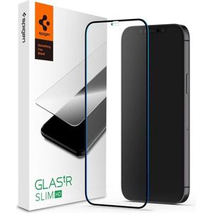 Spigen AGL01512 Screen Protector Film Clear Screen Protector Film Apple 1 stuk(s) (1 Stuk, iPhone 12, iPhone 12 Pro), Smartphone beschermfolie