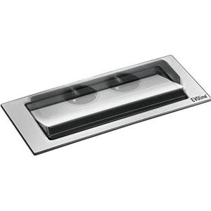 Schulte - EVOLINE Backflip - Stopcontactelement - Zwart - 2 Stopcontacten - 1 USB Type C