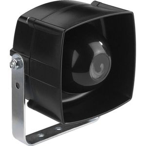 Monacor - ELA Drukkamerluidspreker - Passief - Zwart - Weerbestendig - 4 Ω