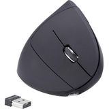 Renkforce - RF-WM-322 - Draadloze Ergonomische Muis - Zwart - 5 Toetsen - Oplaadbaar