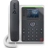 HP Poly Edge E220 IP PH PoE-e, Telefoon, Zwart, Wit