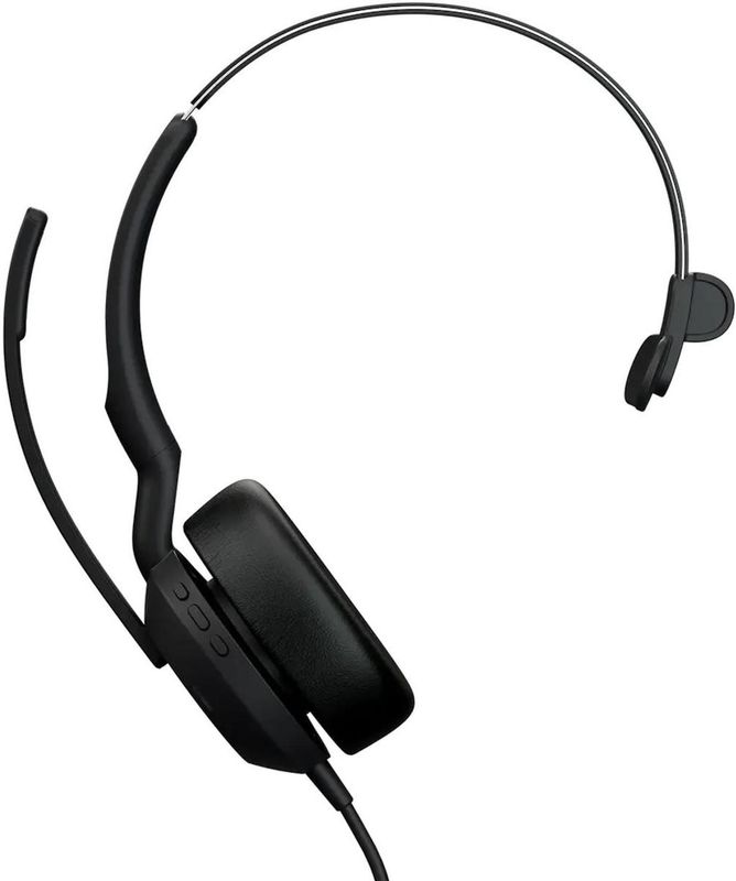 Jabra - Evolve2 50 - Kantoorheadset - Zwart - Bedraad - USB-A