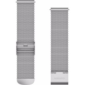 Garmin Snel verwisselbare polsband (20 mm, Metaal), Horlogebandjes, Zilver