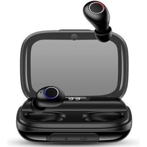 Usams Słuchawki Bluetooth 5.0 TWS YJ serie bezprzewodowe czarny/zwart BHUYJ01 (4.50 h, Draadloze), Koptelefoon, Zwart