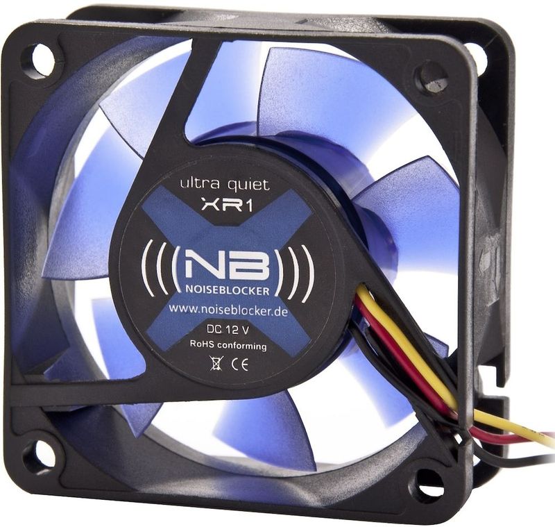 Noiseblocker - BlackSilent XR1 - Ventilator - Zwart - 60 mm - 1 stuk