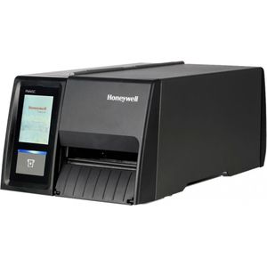 Honeywell PM45 Compact, volledig aanraakscherm, ethernet, korte deur, vaste hanger, oproller + etikethouder (203 dpi), Labelprinter, Zwart