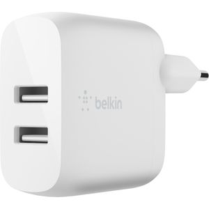 Belkin Verhoogde lading (12 W, Snel opladen, Snel opladen 3.0), USB-lader, Wit