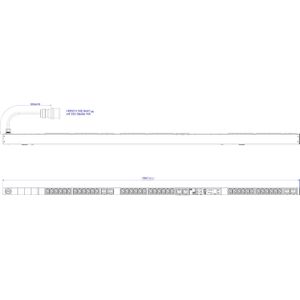 Bachmann BlueNet BN3500 Master Rack PDU Meting per stopcontact (36)xC13 (6)xC19 IEC3, UPS accessoires