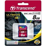 Transcend - TS8GSDHC10U1 - SDHC Geheugenkaart - 8GB - Class 10 UHS-I 600x