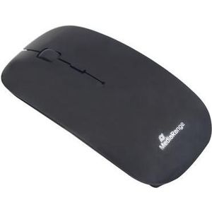 MediaRange OPTISCHE MAUS KABELLOS MROS215 silent Klick schwarz (Draadloze), Muis, Zwart
