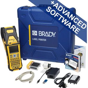 Brady M610-AZ-PWID, mobiele thermische transferprinter, AZERTY-toetsenbord, met PWIDS, PC-aansluiting (300 dpi), Labelprinter