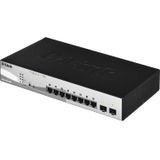 D-Link DGS-1210-10P/E Switch - RJ45 x 8 - PoE - Managed