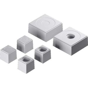 5x Rittal Doorvoer Kst Ř22mm open gr 2580122, Accessoires voor serverkasten, Grijs