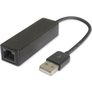 Aten PremiumCord omvormer USB->RJ45 10/100 (RJ45/LAN (1x)), Netwerkadapter, Zwart