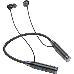 Hoco - ES62 - Bluetooth Headset - Zwart - Bluetooth V5.3 - Tot 120 uur Gebruikstijd