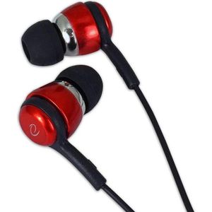 Esperanza Earphones With Microphone Eh192k Black/Red (Bedraad), Koptelefoon, Zwart