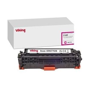 Viking - Tonercartridge - Magenta - Compatibel met Canon 718M