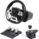 Maxx - Tech Pro FF - Racewielset - Zwart - Voor PS4, Xbox Serie X, Xbox Serie S, Xbox One X, Xbox One S, PC