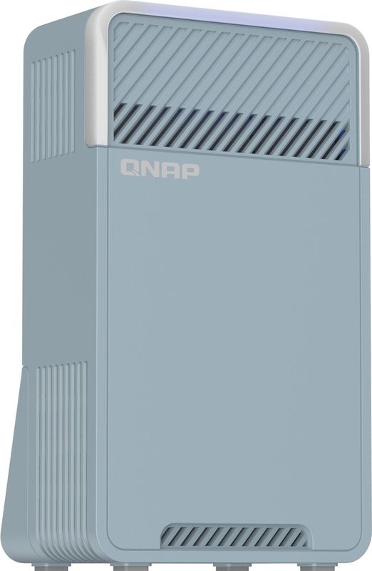 QNAP QMiro-201W draadloze router Gigabit Ethernet Dual-band (2.4 GHz / 5 GHz) Blauw