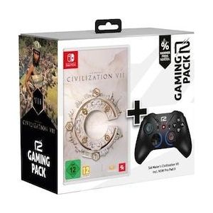 ready2gaming Nintendo Switch Pro Pad X inkl. Civilisation 7, Controller