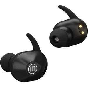 Maxell - MINI DUO - Draadloze In-Ear Koptelefoon - Zwart - Bluetooth - Waterbestendig