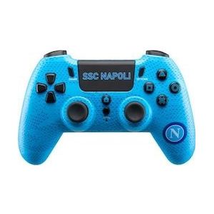 GED Draadloze controller SSC Napoli (PS4) (PS4, PC), Controller, Zwart, Blauw