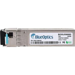 BlueOptics NVIDIA SFP-10G-BX-D-80KM compatibele SFP+ BO55J55680D, Zendontvangers