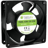 Techly ICOOL-220-1238Z (120 mm, 1 x), PC ventilator, Zwart