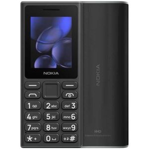 HMD NOKIA 105 DS TA-1684 ZWART (2", 2G), Sleutel mobiele telefoon, Zwart
