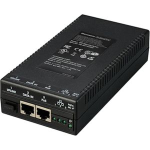 Microchip - PD-9501GCS - Mediaconverter - Zwart - PoE-functionaliteit, 60W, 3 poorten, IEEE 802.3af/bt
