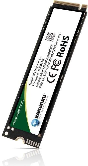 Kanguru - Defender SED30 - 8 TB - M.2 NVMe - Zelfversleutelende SSD - Zwart