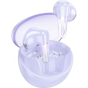 Hoco Wireless headphones wireless earphones bluetooth TWS EW202 purple (6 h, Draadloze), Koptelefoon, Paars