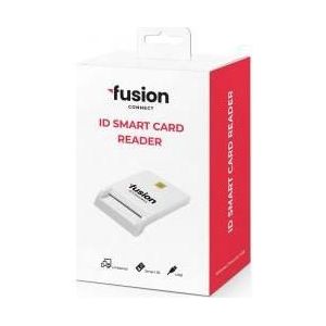 Fusion - Badgelezer - Wit - Geheugenkaartlezer - USB 2.0