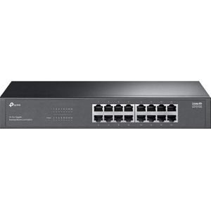 TP-Link - LS1016G - 16-poorts Gigabit Switch - Metal Case - Fanless Design - Plug & Play