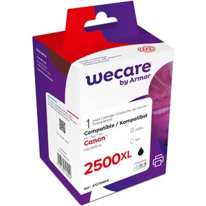 Wecare, Inkt, Inkt XL nieuwbouw zwart PGI-2500XLBKWE voor Canon MAXIFY MB5050 76ml (BK)
