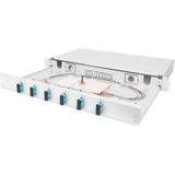 Digitus - Pull-out Glasvezel Splice Box - 1U - Grijs - Incl. 6x SC Duplex