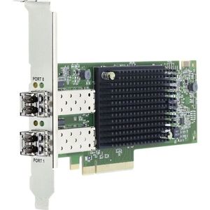 Lenovo ISG ThinkSystem Emulex LPe35002 2-poorts PCIe Vezelkanaaladapter V2 (Mini PCI Express), Netwerkkaarten, Zwart, Zilver, Groen