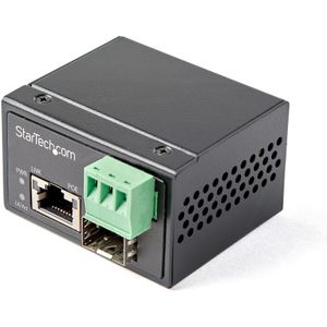 StarTech .com PoE+ Industriële Glasvezel naar Ethernet Media Converter 30W (Media-omzetter), Netwerk accessoires