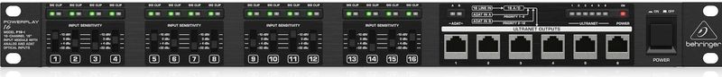 Behringer - Powerplay P16-I - Input Module - Zwart - 16 Kanaals