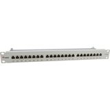 equip Patchpaneel 24x RJ45 Cat6A 19" 1U grijs, Server accessoires, Grijs
