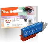 Peach PI100-500 inktcartridge 1 stuk(s) Compatibel Normaal rendement Cyaan