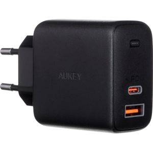 Aukey Omnia PA-B3 (65 W, GaN-technologie, Stroomvoorziening 3.0), USB-lader, Zwart