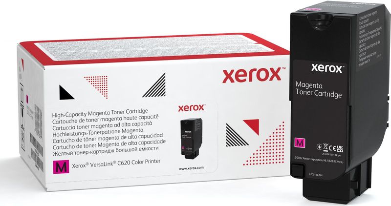 Xerox VersaLink C620 magenta tonerkassett med høy kapasitet (12 000 sider)
